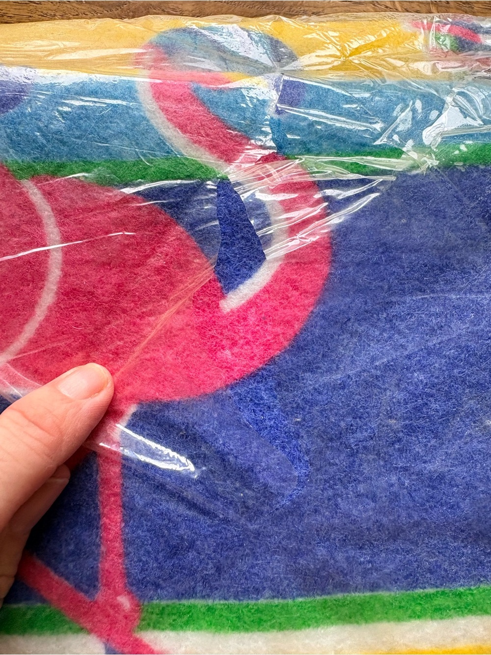 VTG Beach Throw Blanket 60x90- Pink Flamingo Tropical Print- Made in USA - Picture 4 of 4